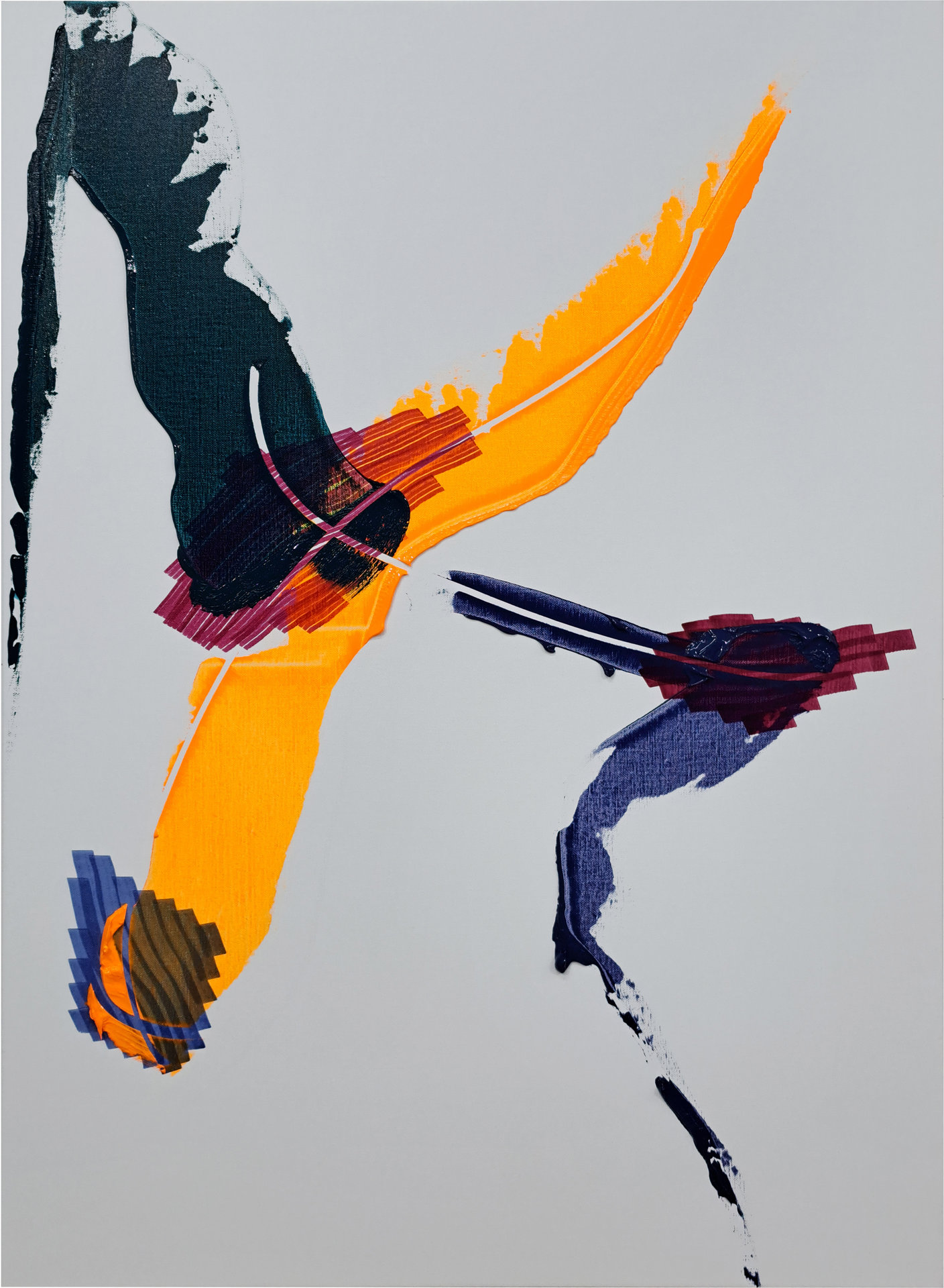 Marc Renard, Resurgence, RE 20260511a, Mixed media on canvas, 140 cm x 100 cm, 2026