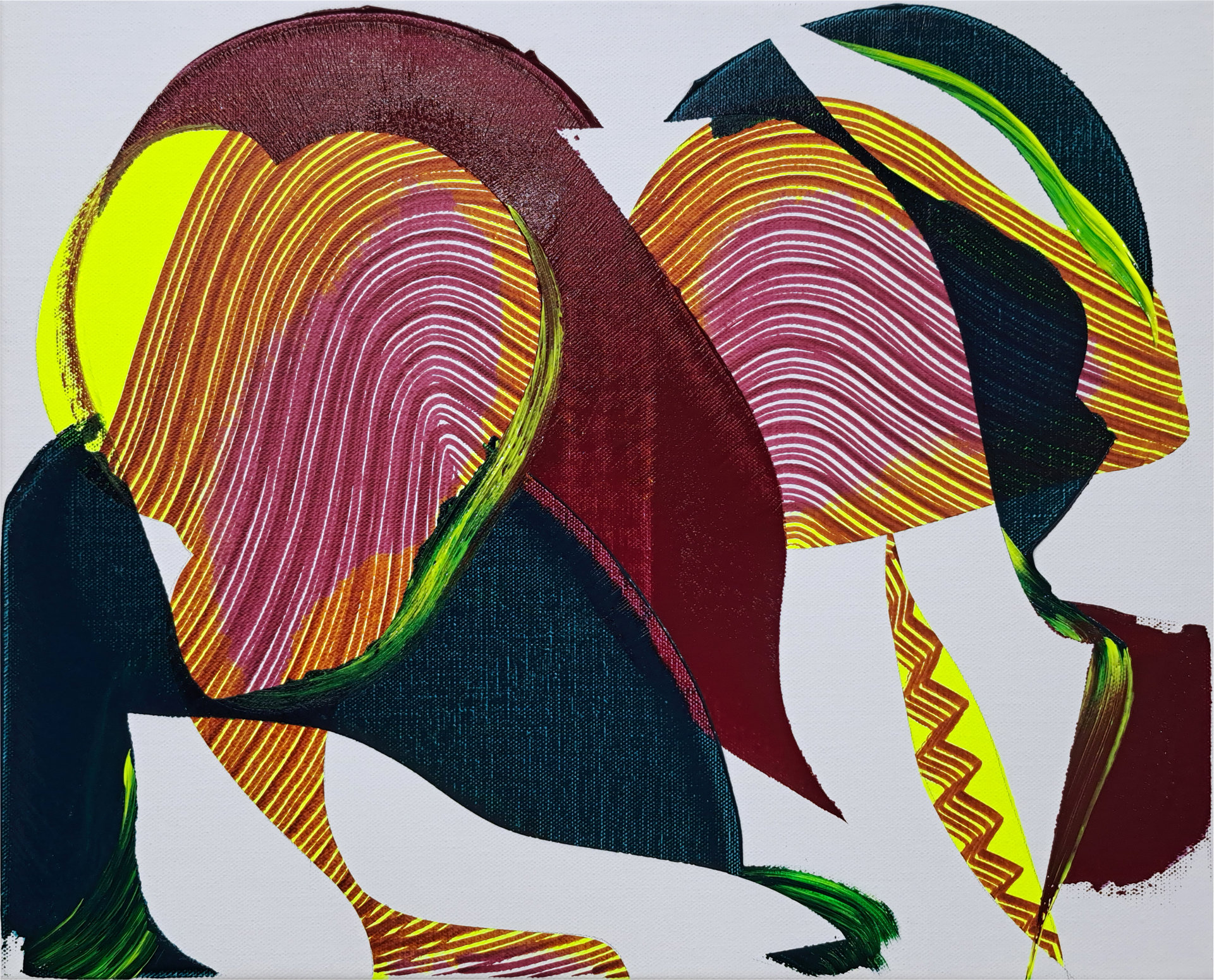 Marc Renard, Resurgence, RE 20260716a, Mixed media on canvas, 50 cm x 60 cm, 2026