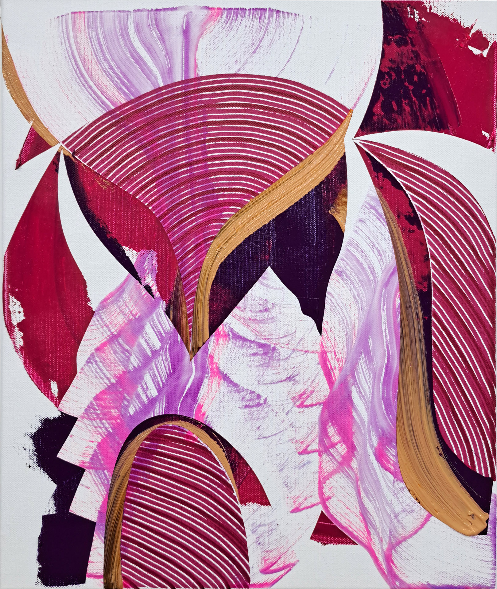 Marc Renard, Resurgence, RE 20260714a, Mixed media on canvas, 60 cm x 50 cm, 2026